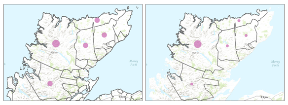 Keep areas with no points usage